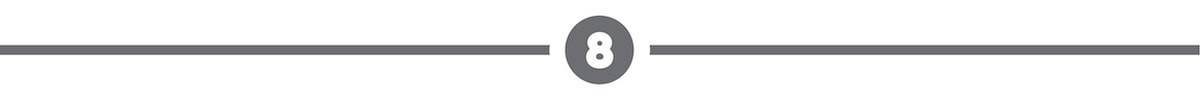 A dividing line with a '8' in the middle.
