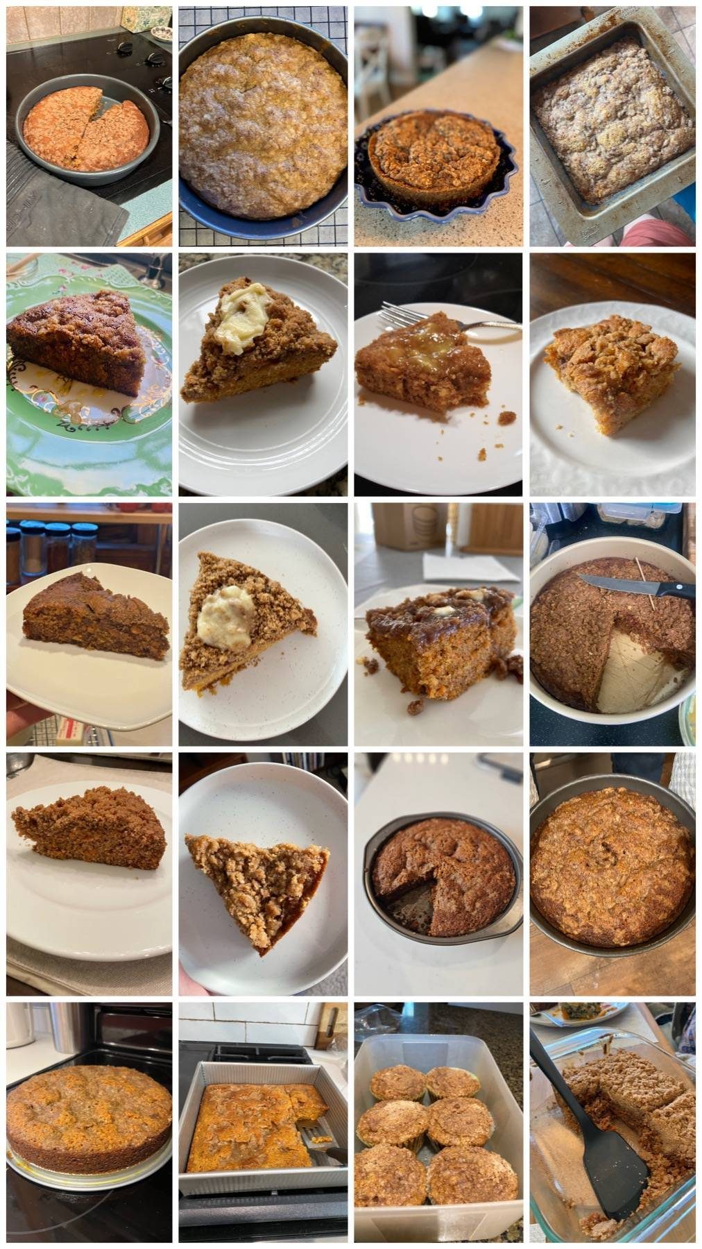 UGC content of carrot cake coffee cake.
