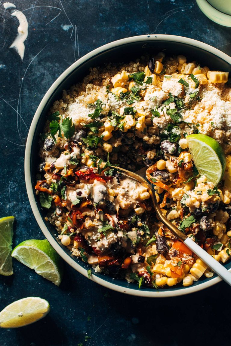 Elote quinoa salad.