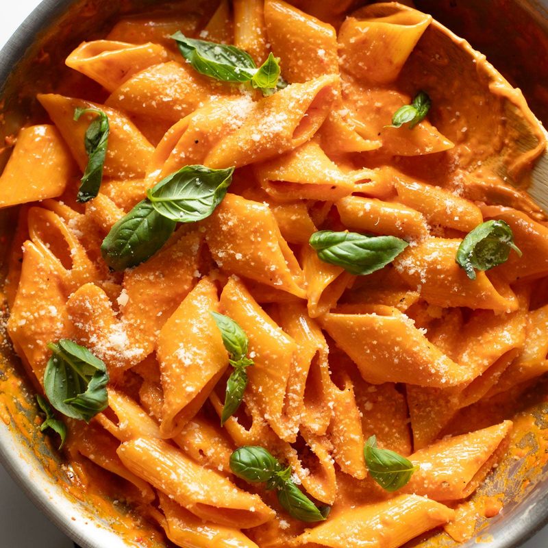 A picture of Roasted Red Pepper Pasta